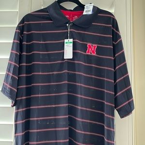 Brand new w tags men’s Nebraska polo